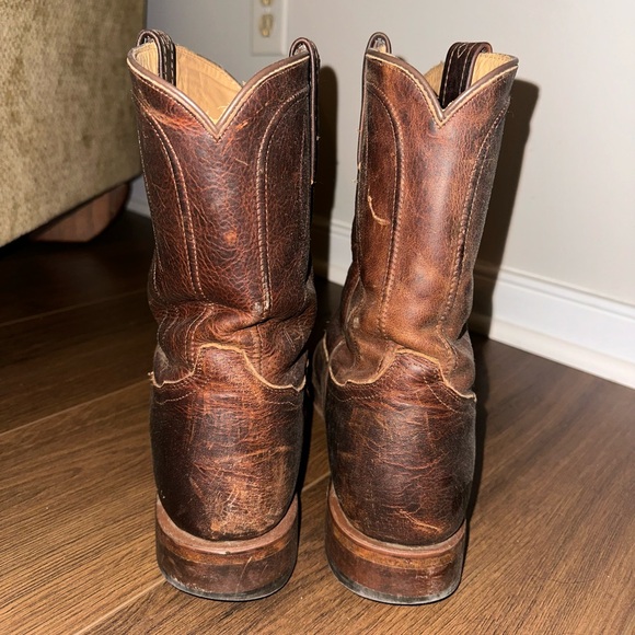 Tony Lama Men’s Round Toe Cowboy Boots - Picture 3 of 5